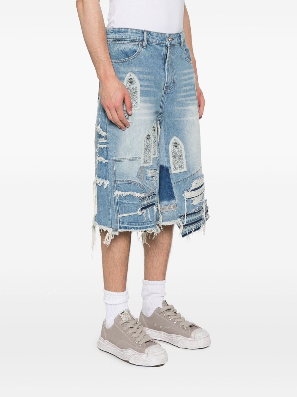 Patched Arch Repaired Blowout shorts - 3