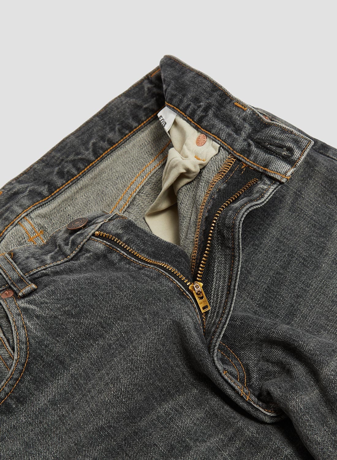 FOB Factory Selvedge 66 Denim 5P Washed Black - 6