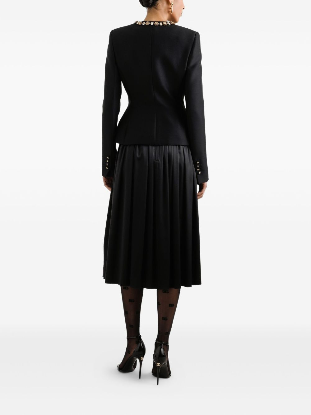 pleated midi skirt - 3