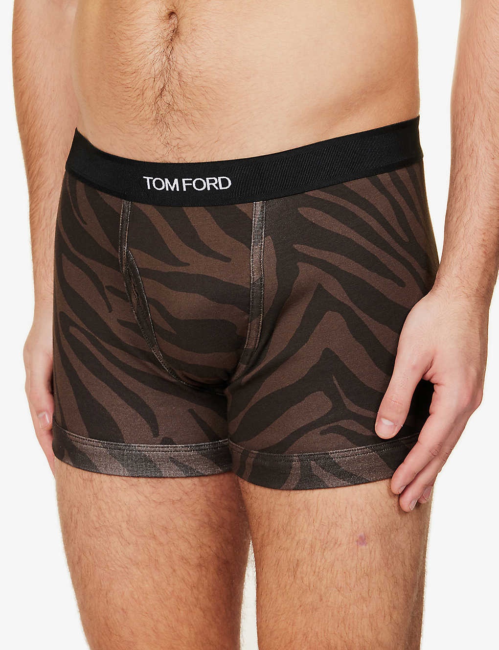Tiger stripe stretch-cotton boxers - 5