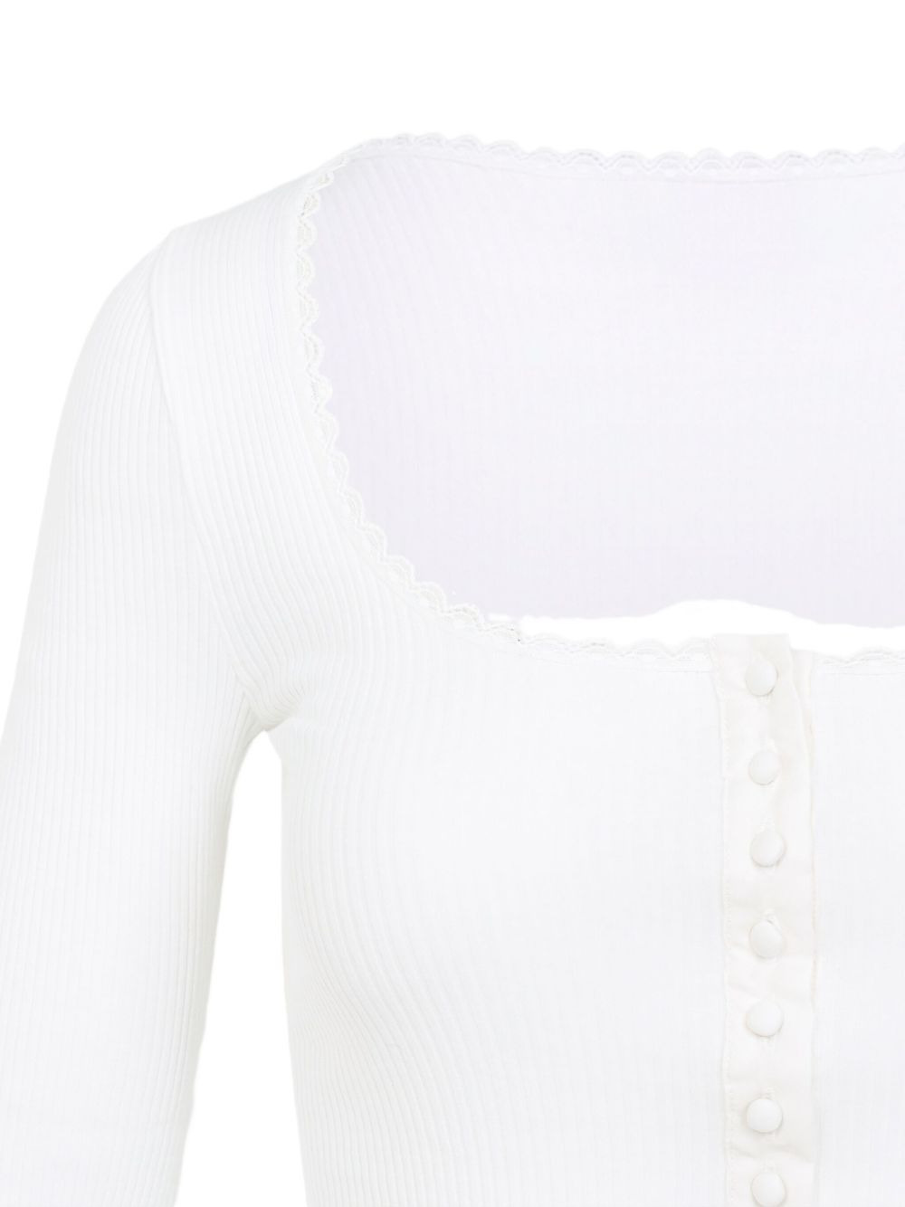 button-front ribbed cardigan - 3