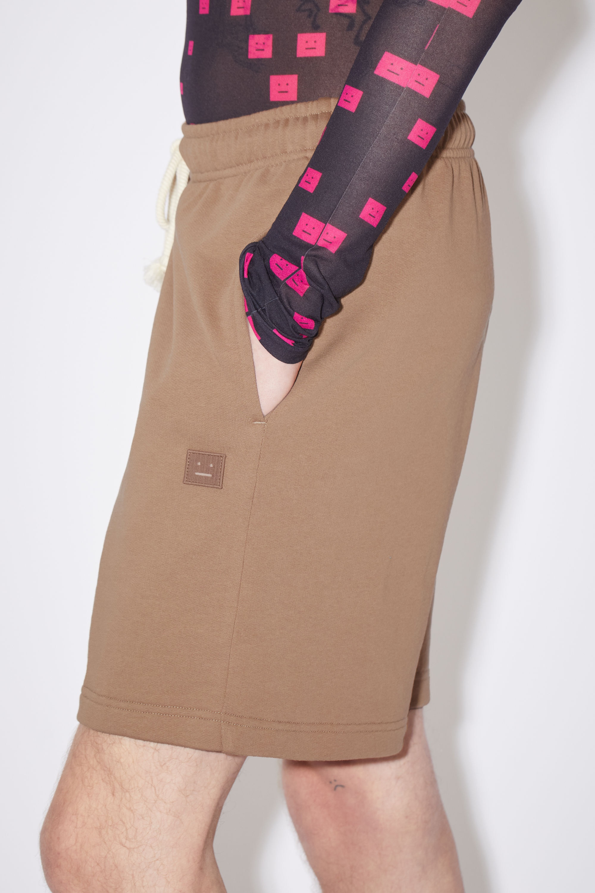 Fleece shorts - Cardinal brown - 4