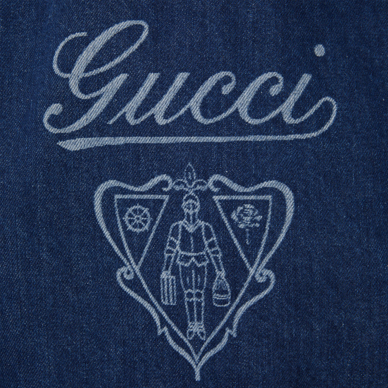 Relaxed cropped fit denim jacket 8