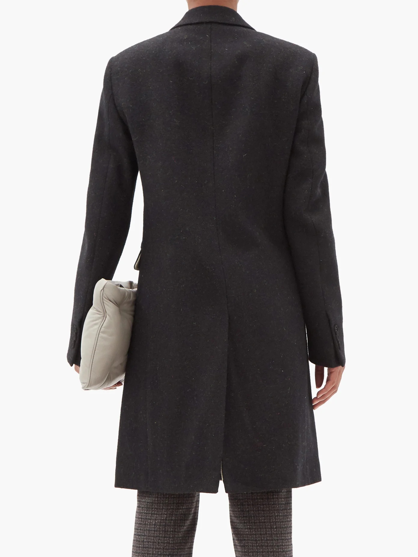 Double-breasted wool coat - 5