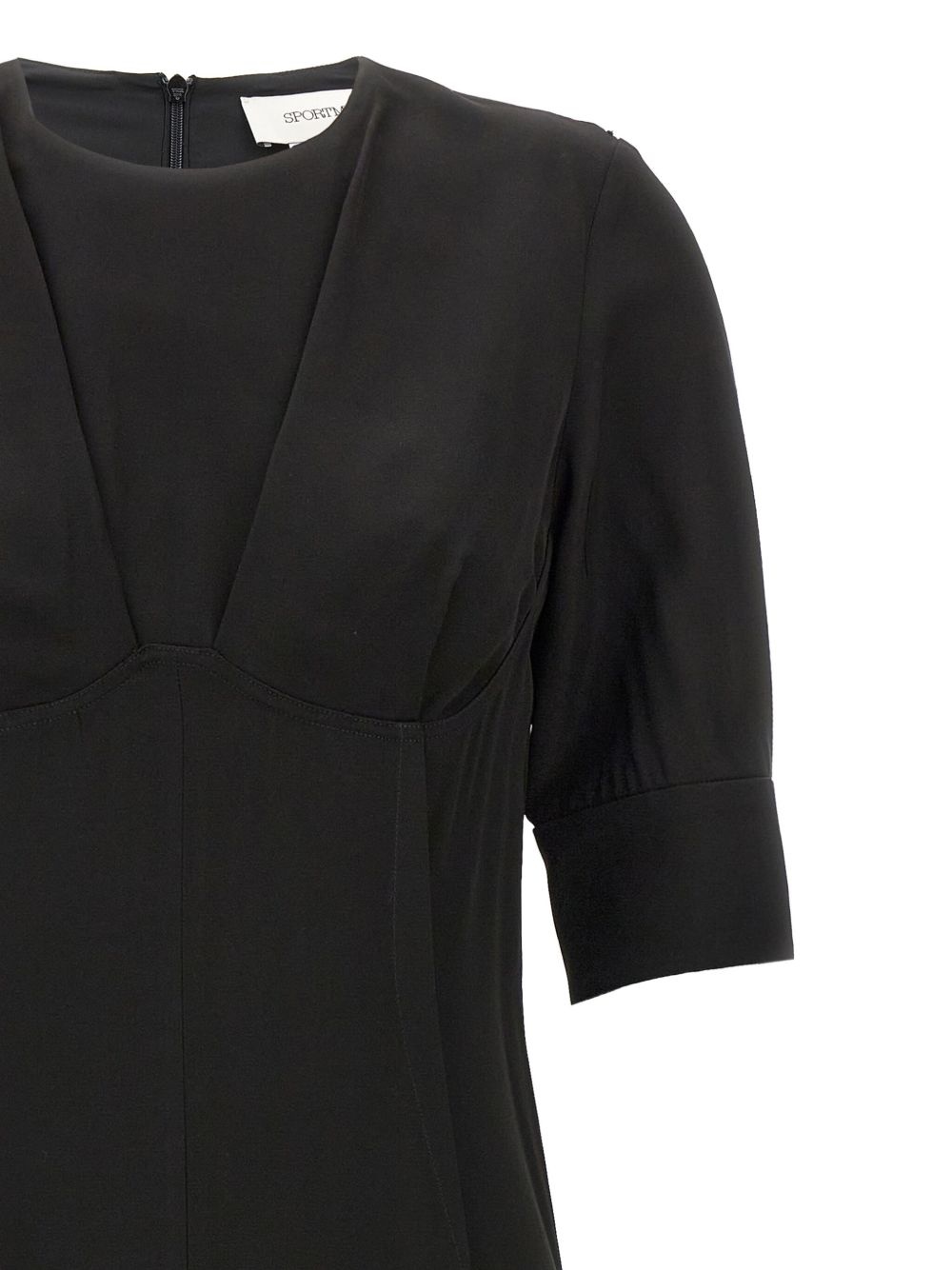 short-sleeve crew-neck dress - 3