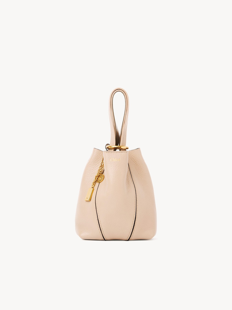 Chloé SMALL CHLOÉ SPIN TOTE BAG IN GRAINED LEATHER outlook