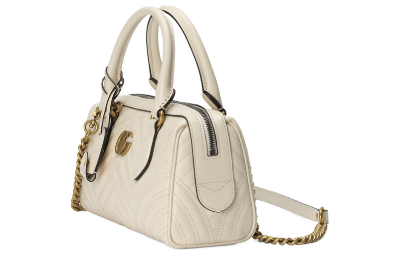 GUCCI (WMNS) Gucci GG Marmont Small Top Handle Bag 'White' 746319-AABZB-9022 outlook