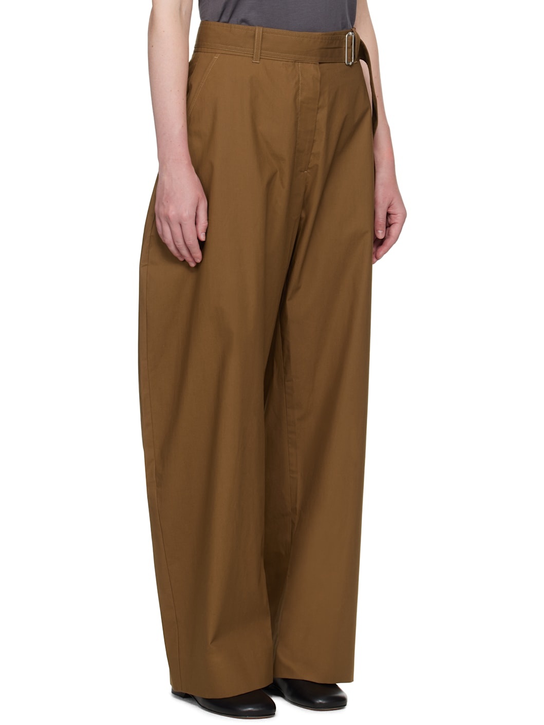 Tan Doring Cotton Trousers - 2