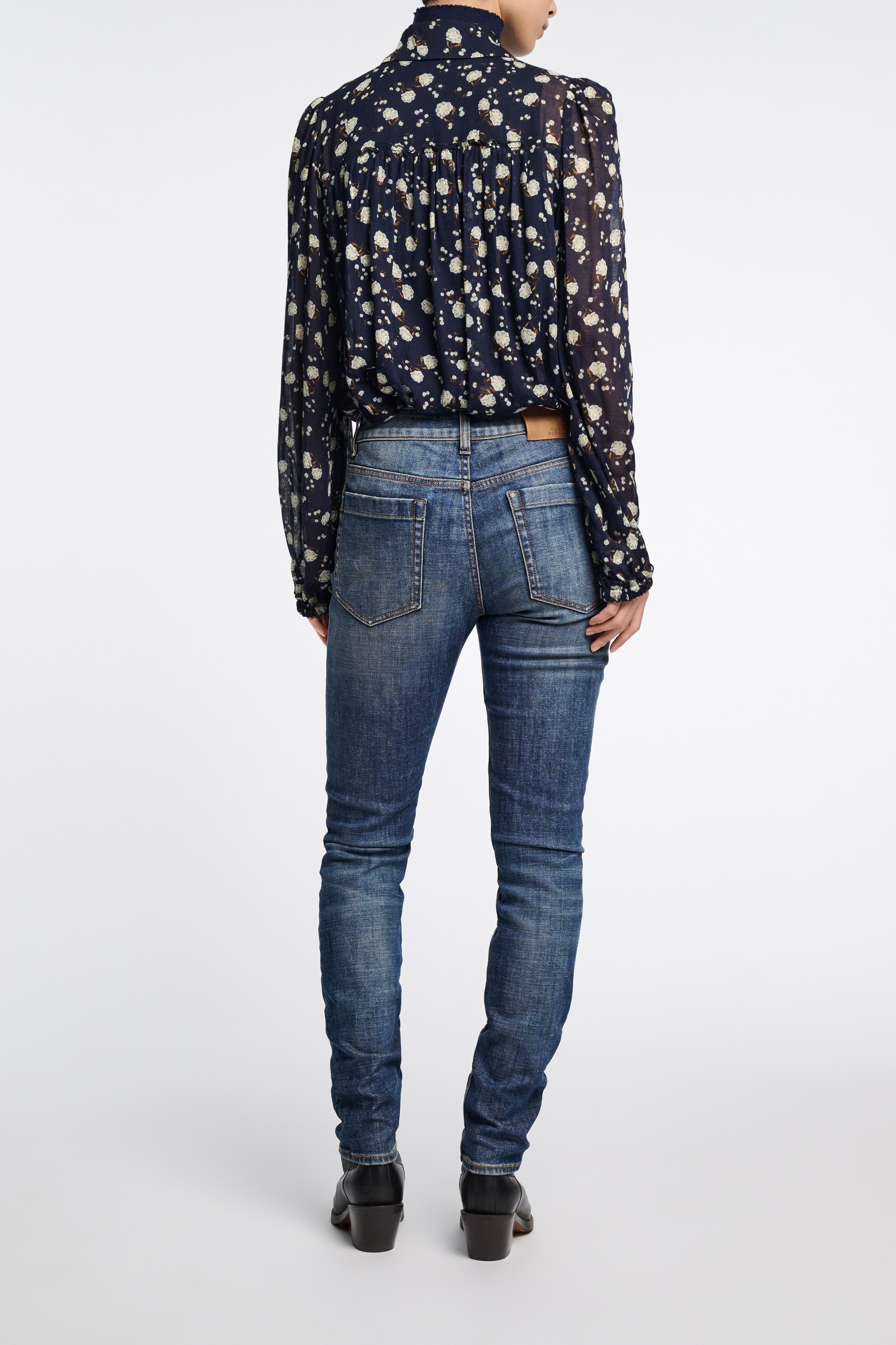 FLORAL VOLUMES blouse - 4