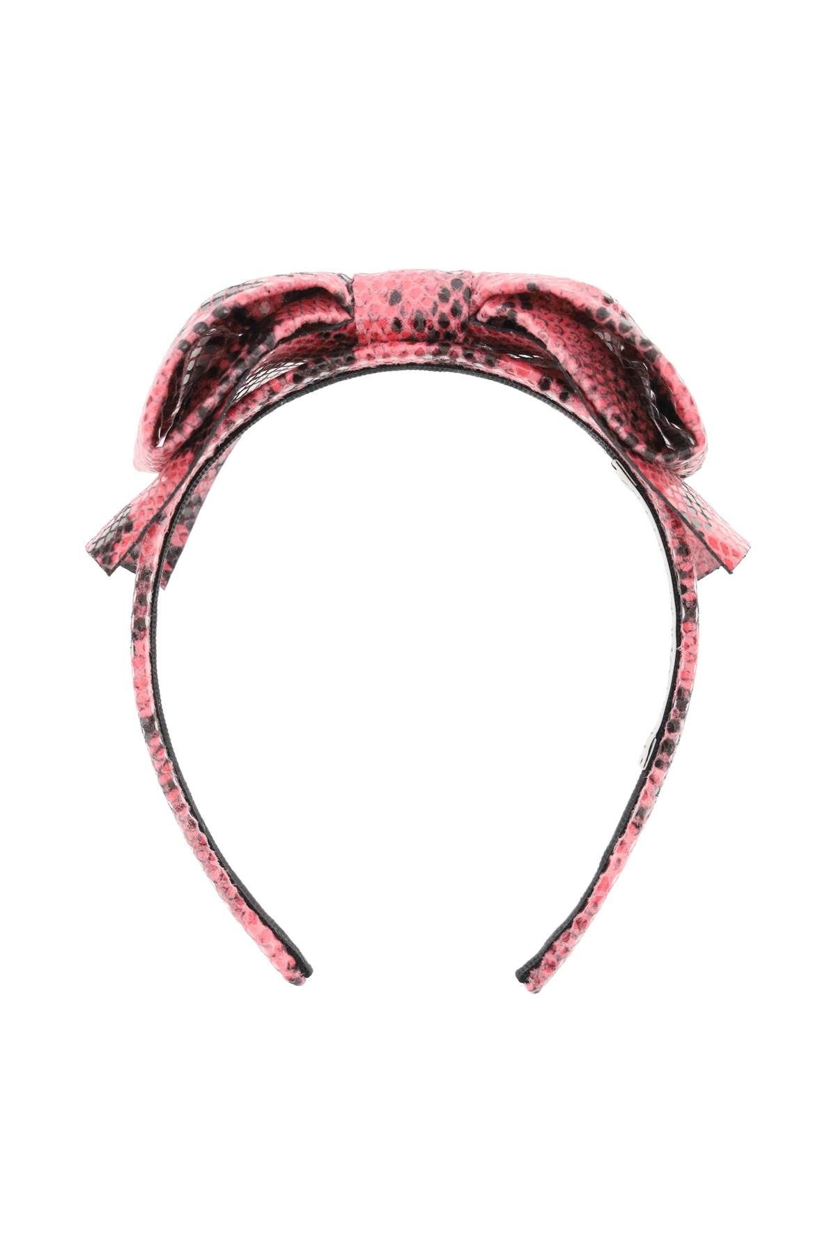 PYTHON PRINT HEADBAND WITH BOW - 1