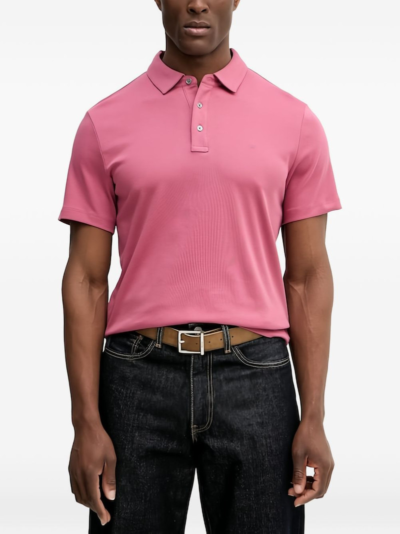 buttoned short-sleeve polo shirt 1