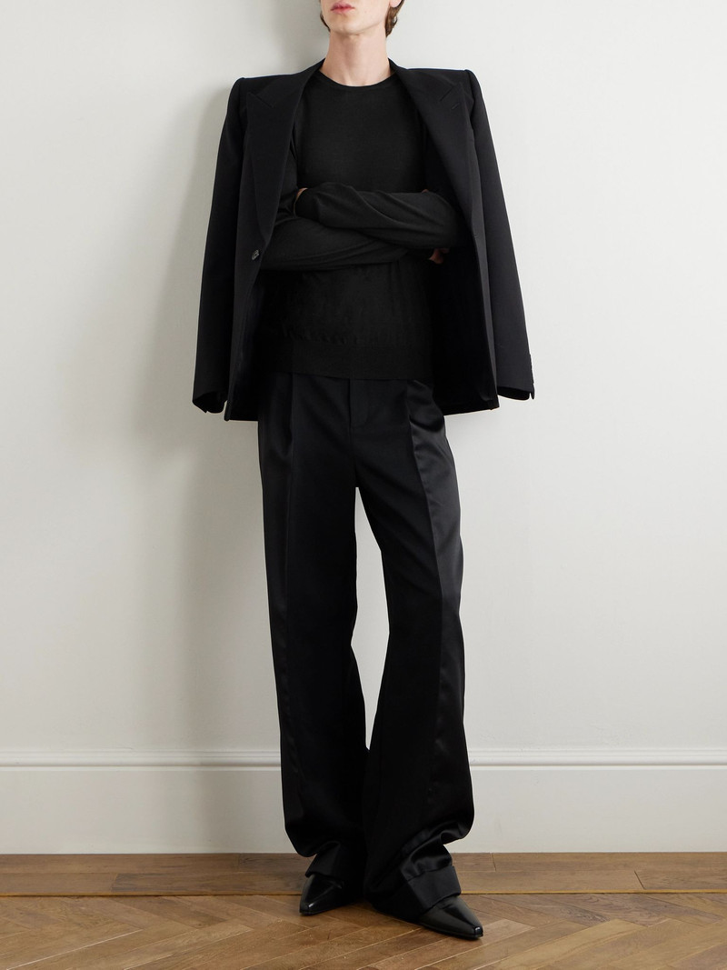 SAINT LAURENT Wool Sweater Black outlook