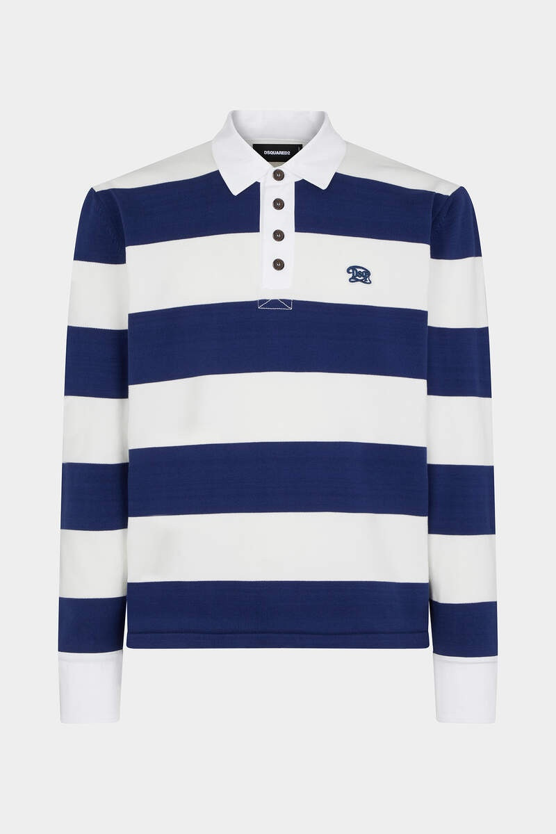 COTTON KNITTED RUGBY POLO-SHIRT 1