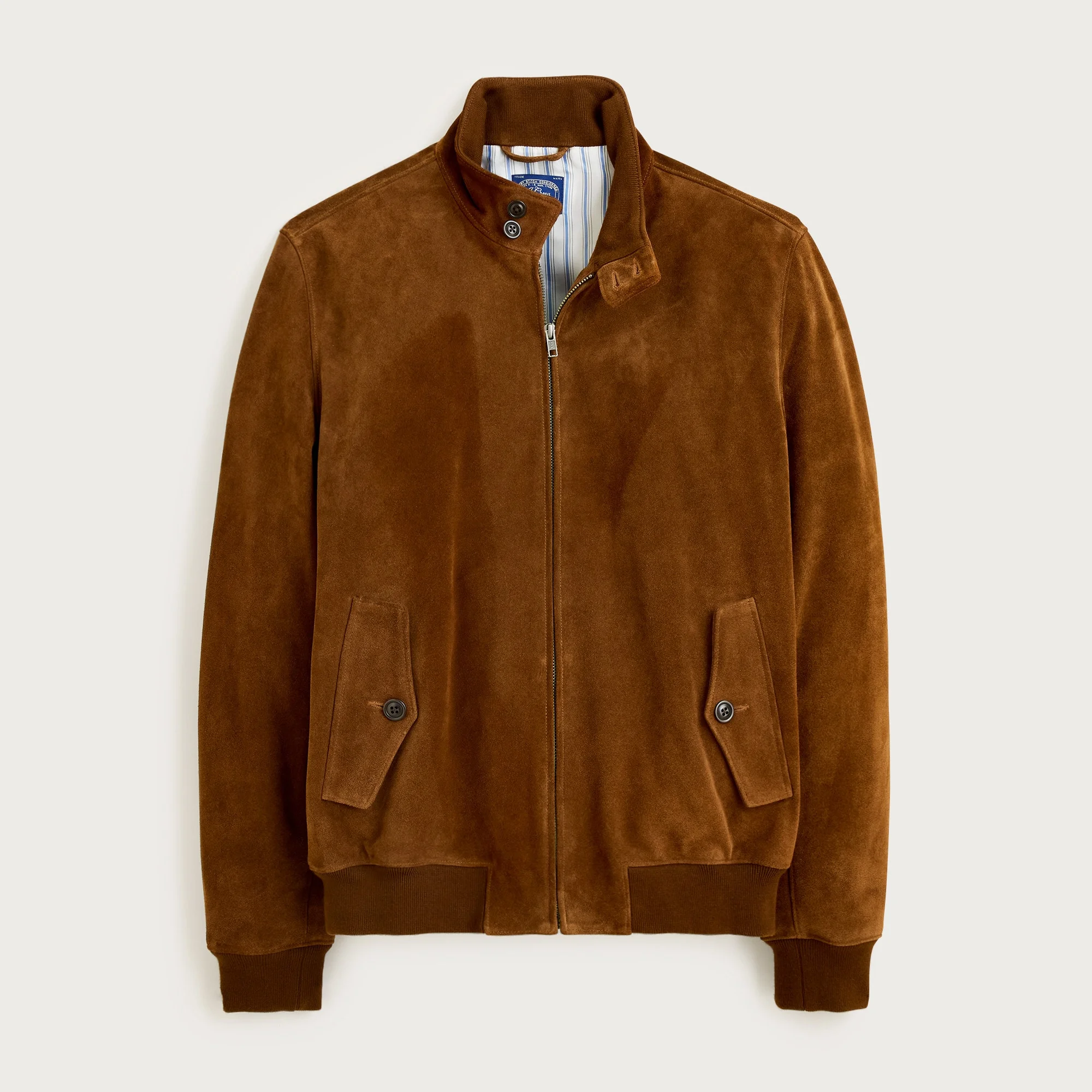 Harrington jacket in Italian suede - 1