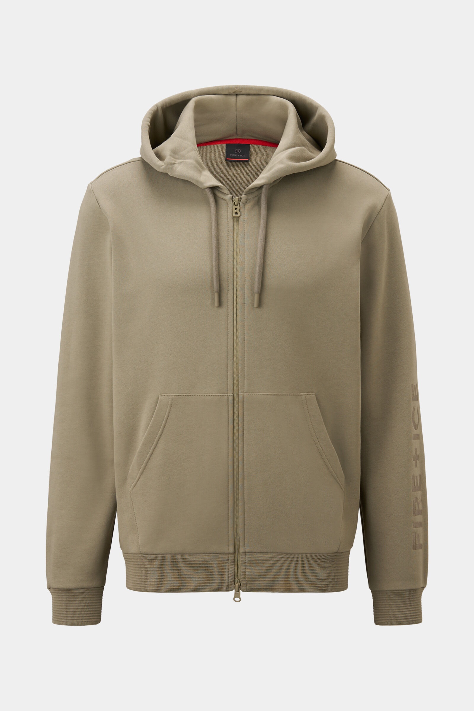 Filipo jersey jacket in Khaki - 1