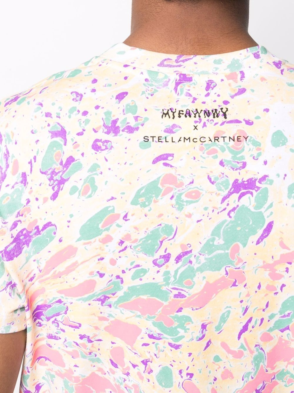 x MYFAWNWY abstract floral-print T-shirt - 6