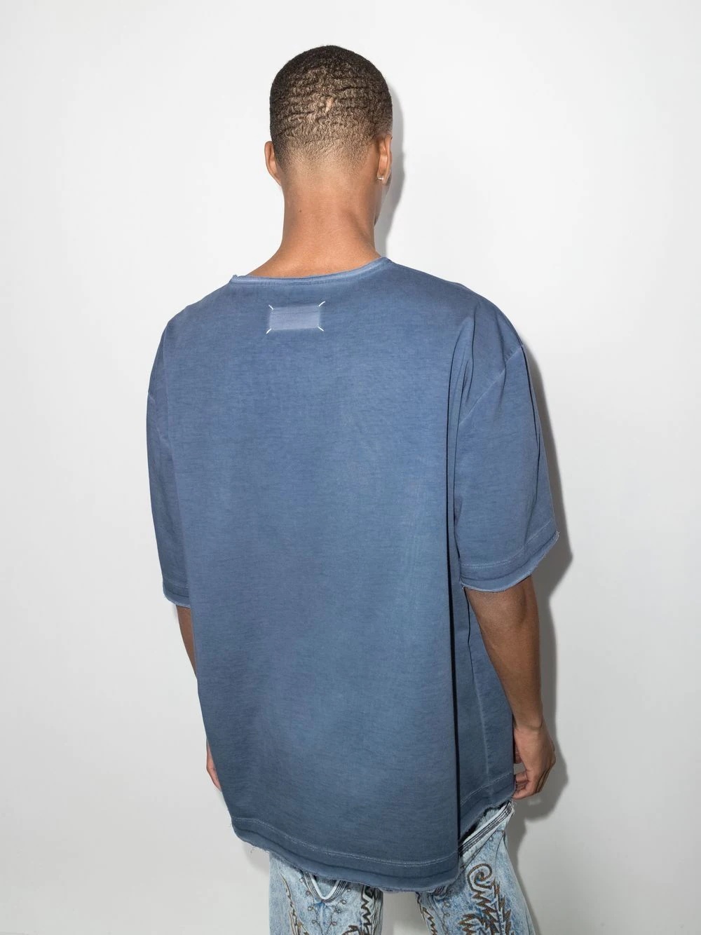 raw-edge oversized T-shirt - 3