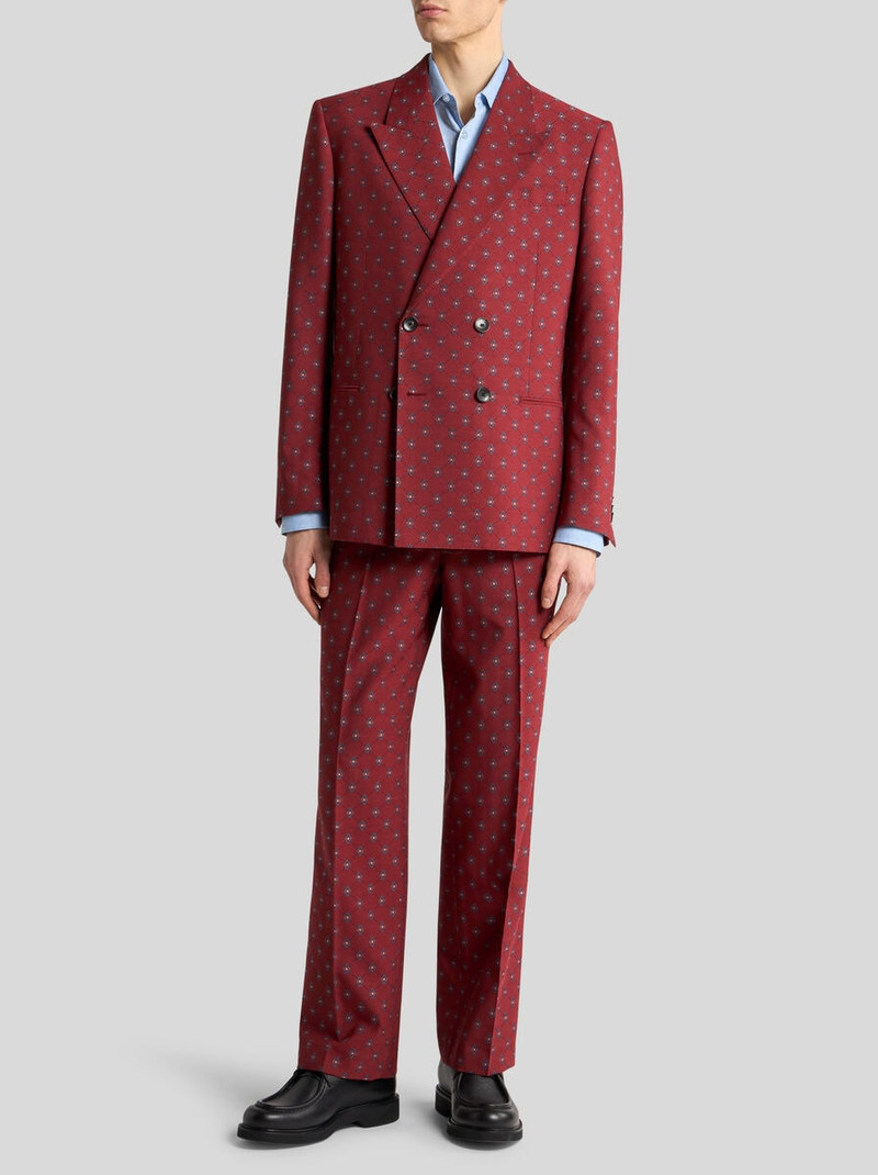 Etro WOOL-BLEND ARCHIVE TIE JACQUARD TROUSERS outlook