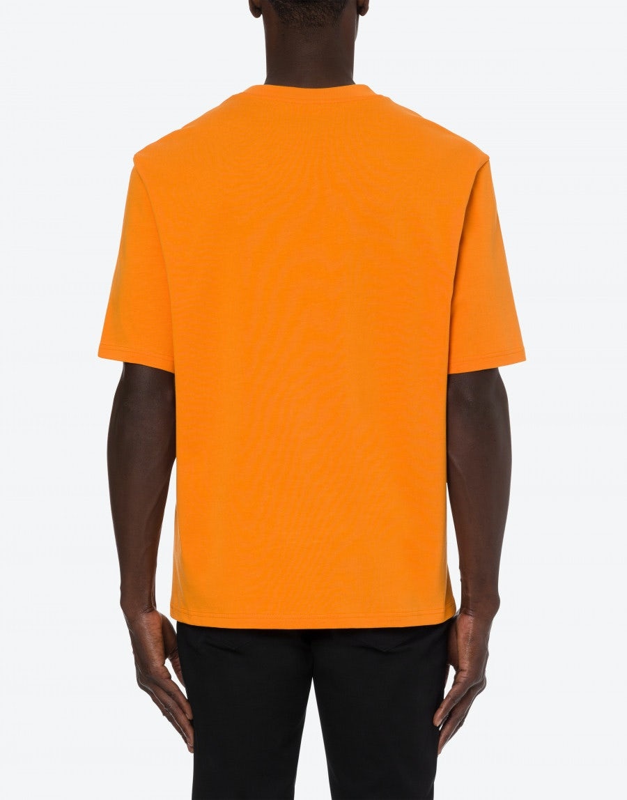 MOSCHINO SMILEY® EMBROIDERY THICK JERSEY T-SHIRT - 3