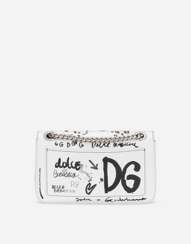Logo-print calfskin 3.5 bag with chain - 4