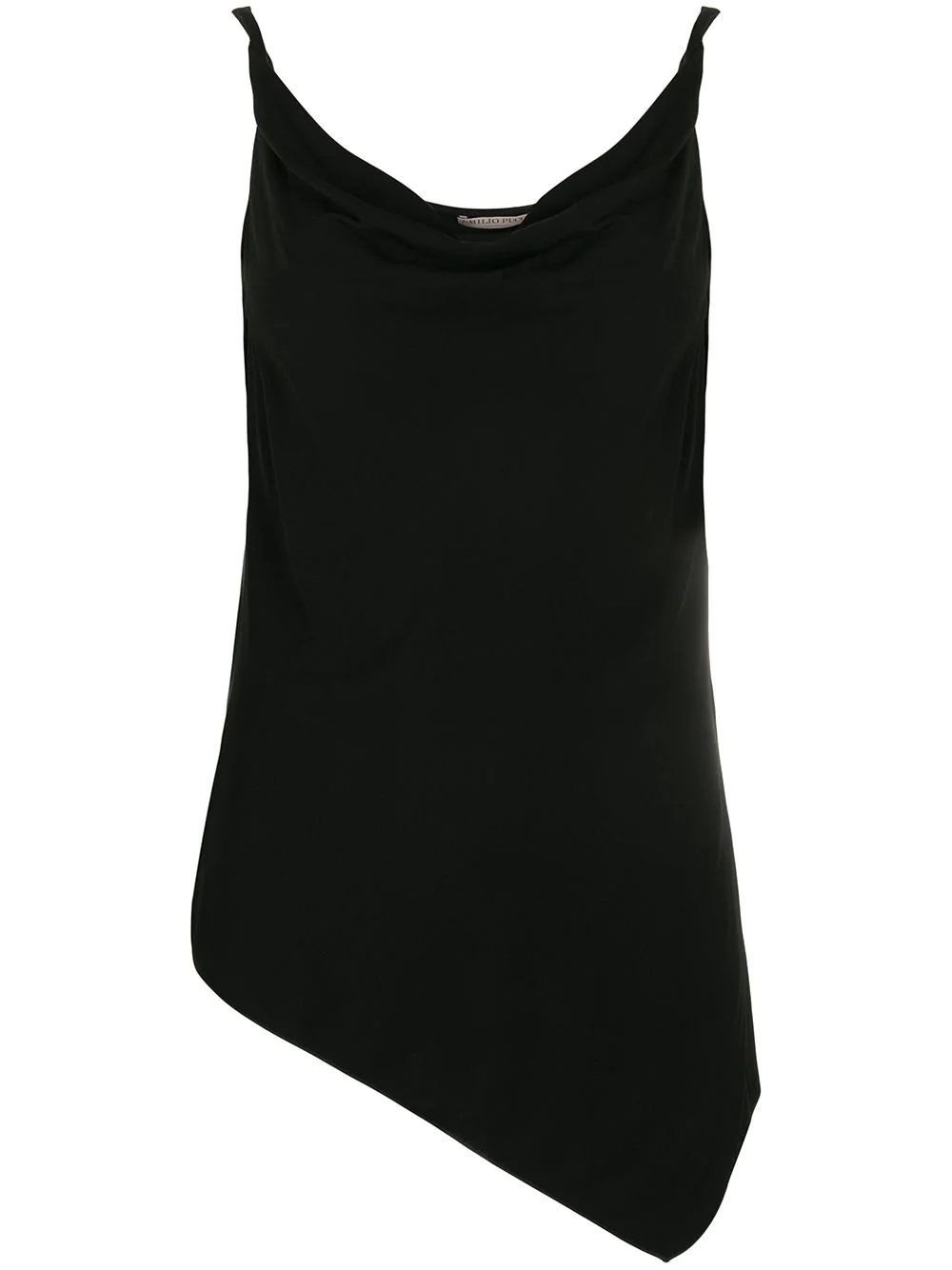 asymmetric hem tank top - 1