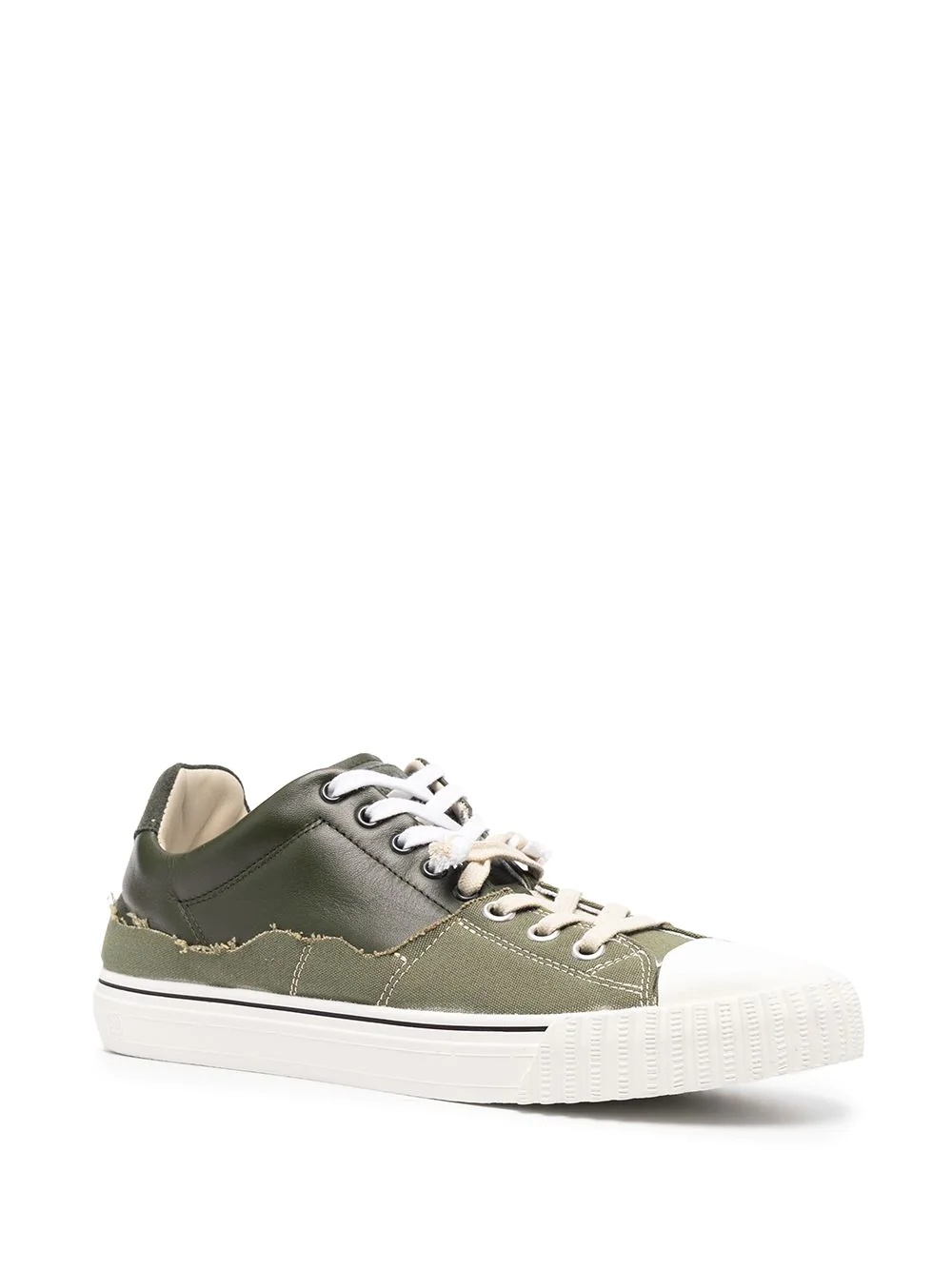 panelled low-top sneakers - 2