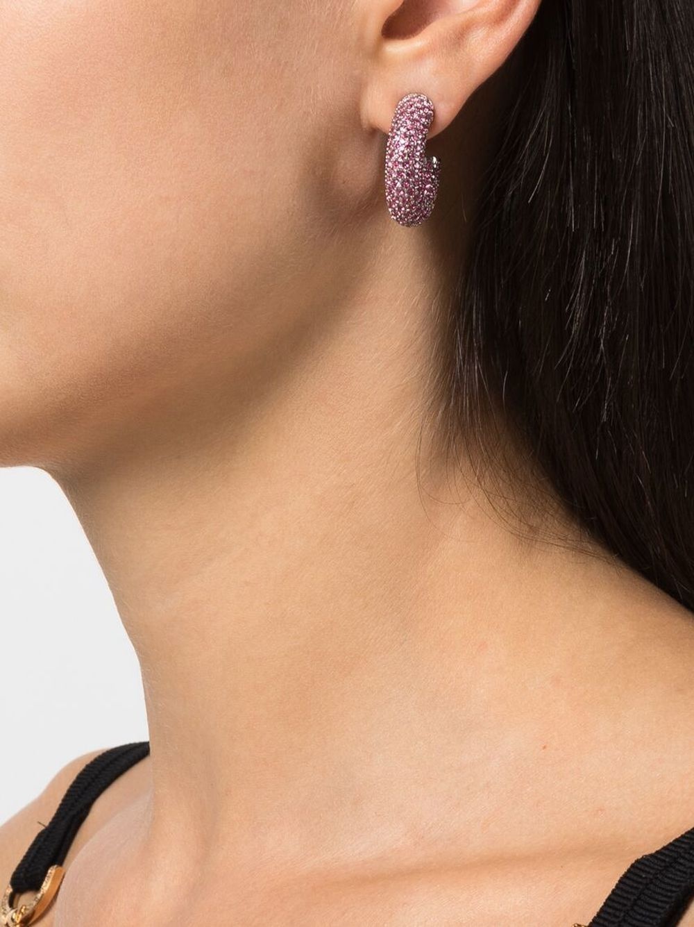 Cameron crystal-embellished hoop earrings - 2