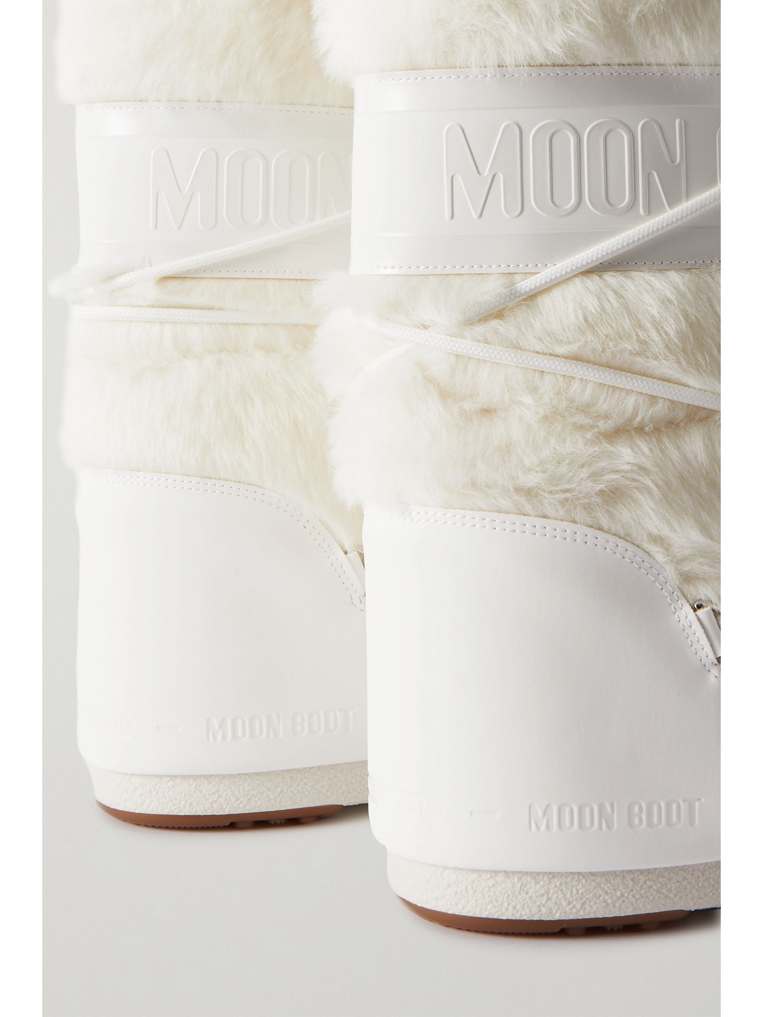 Icon faux fur and faux leather snow boots White - 4