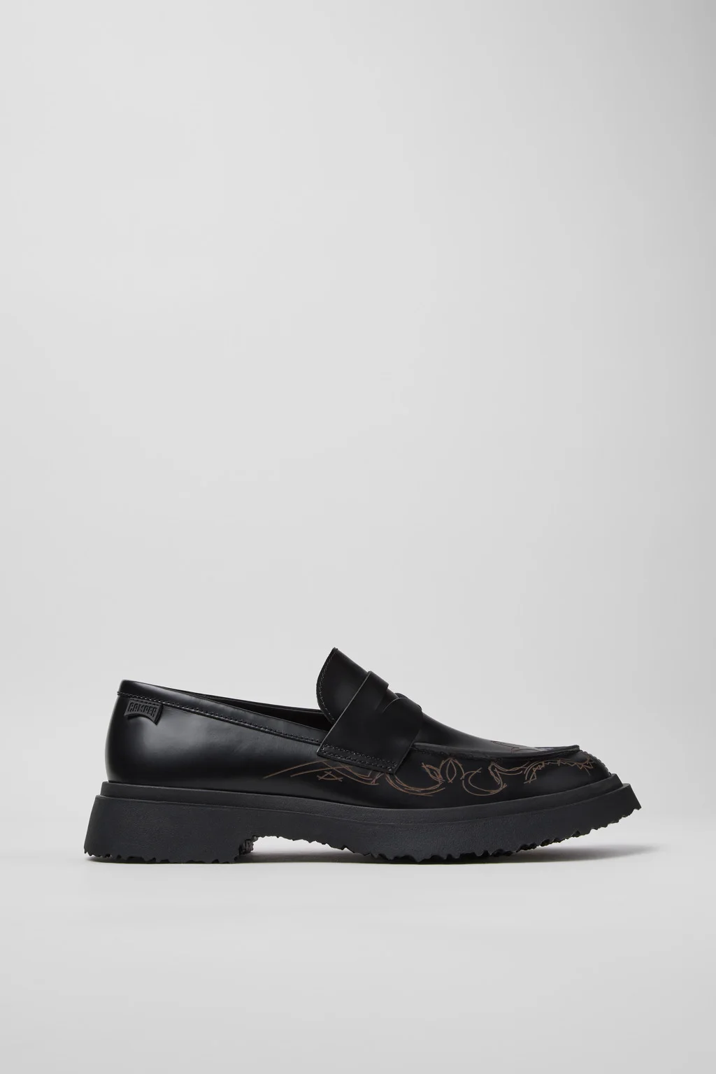 Walden Black Leather Moccasins for Men. - 1