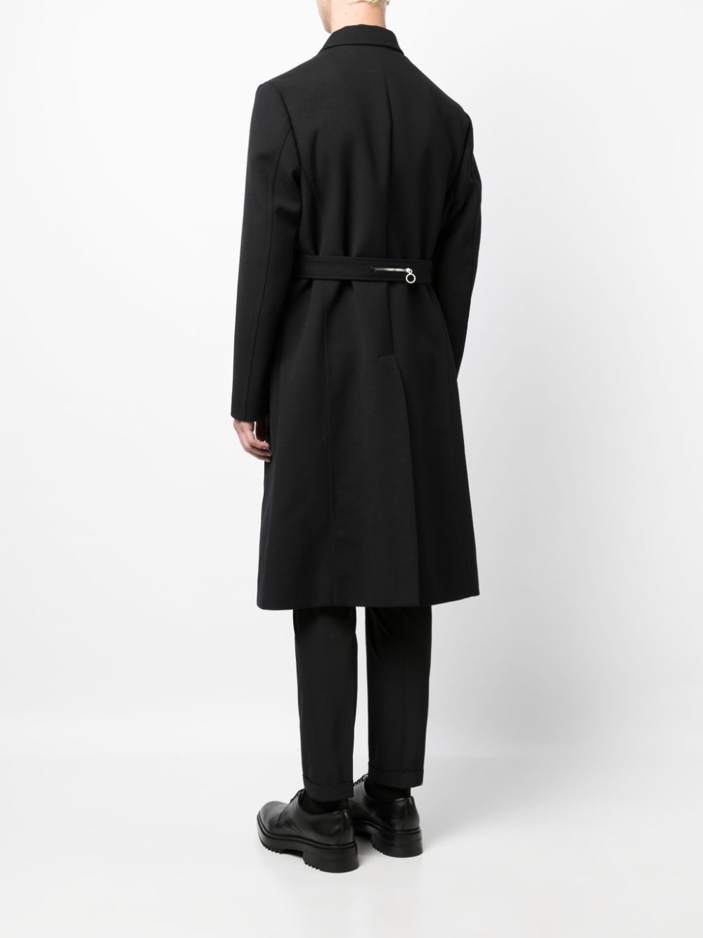 single-breasted virgin-wool coat - 4