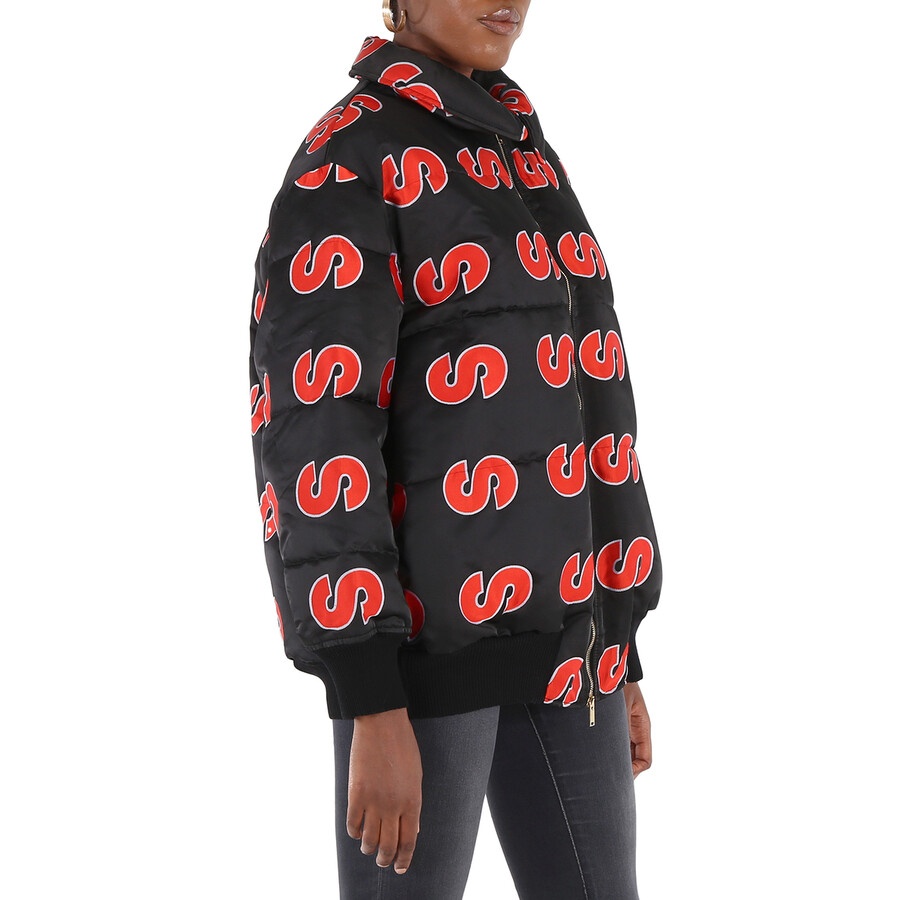 Stella McCartney Ladies Red Logo Down Jacket - 4