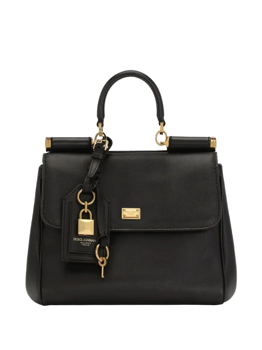 MY SICILY SMALL HAND BAG IN PLONGÉ CALF LEATHER - 1