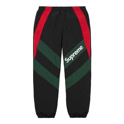 Supreme Paneled Track Pants 'Black Green Red' SUP-SS20-111 - 1