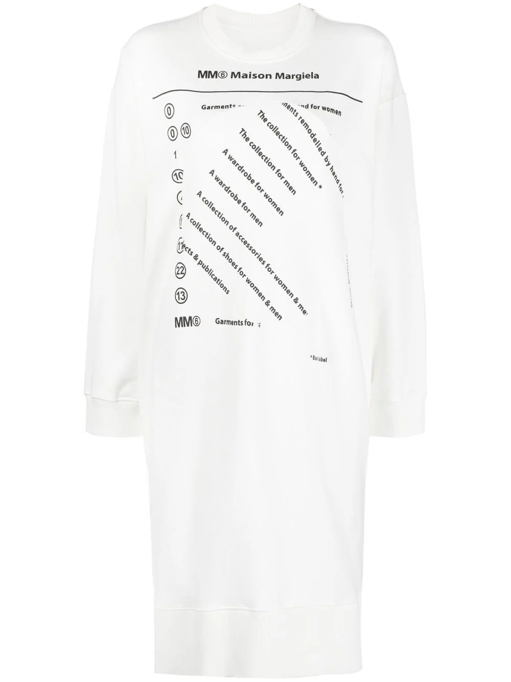logo print sweatshirt dress - 1