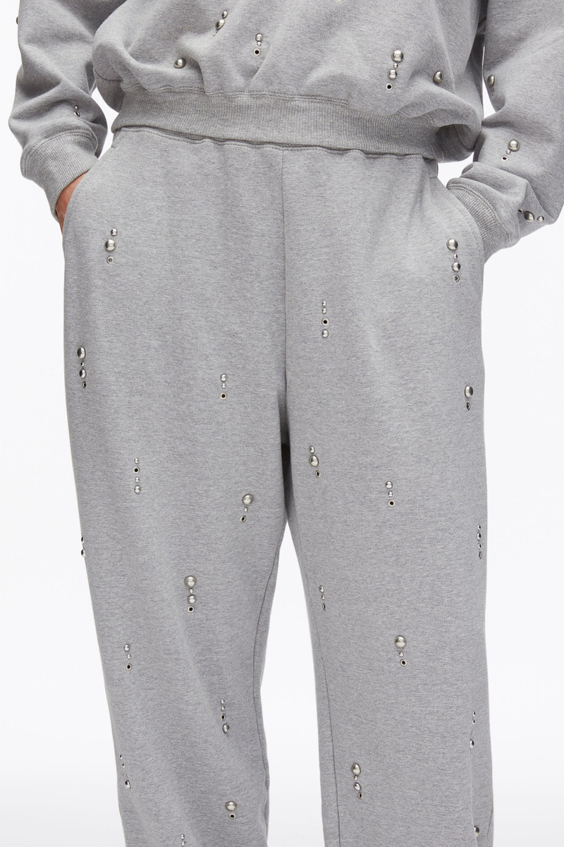 Dome Embellishment Sweatpants 6