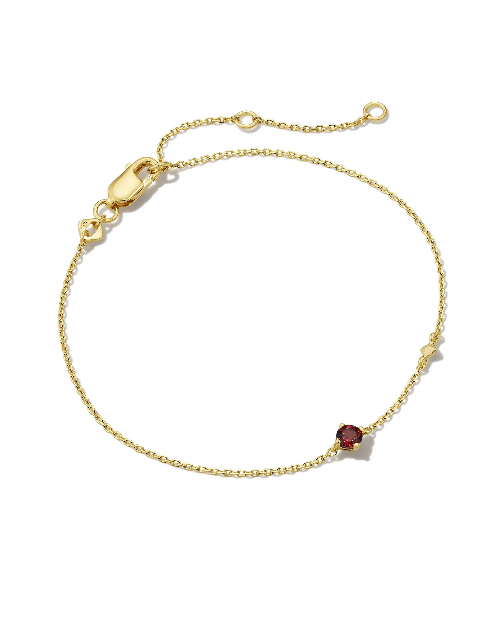 Maisie 18k Gold Vermeil January Delicate Chain Bracelet - 1