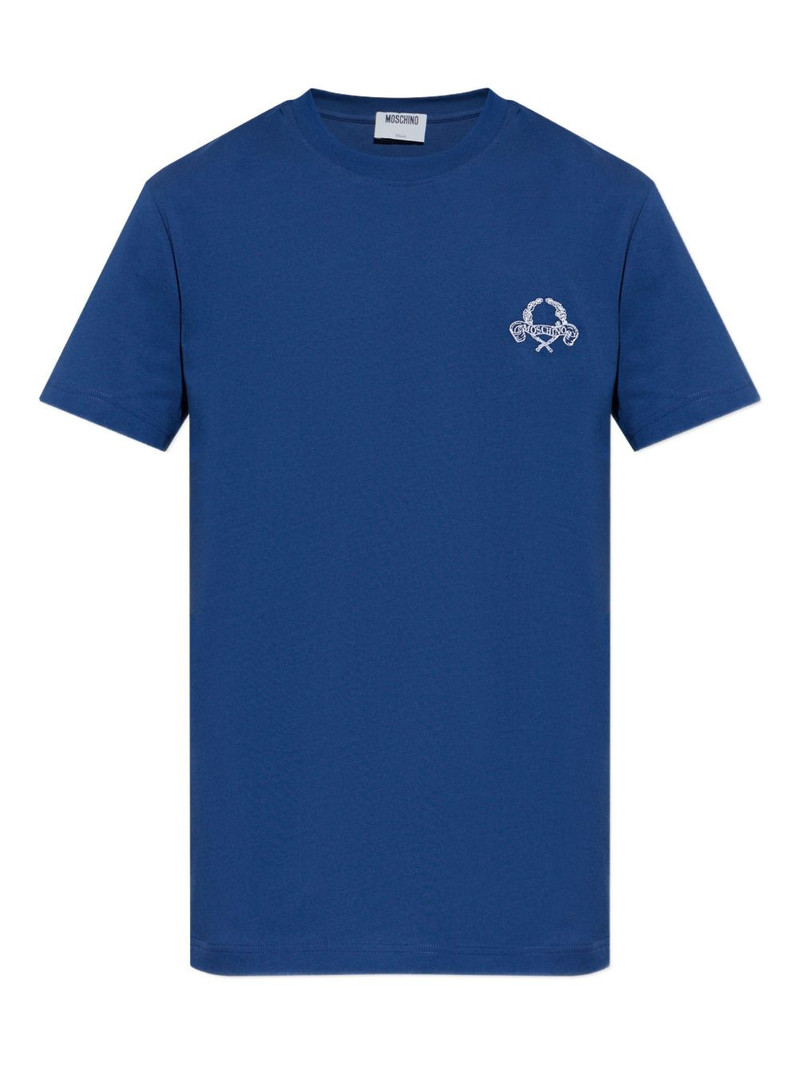 logo-embroidered T-shirt 1
