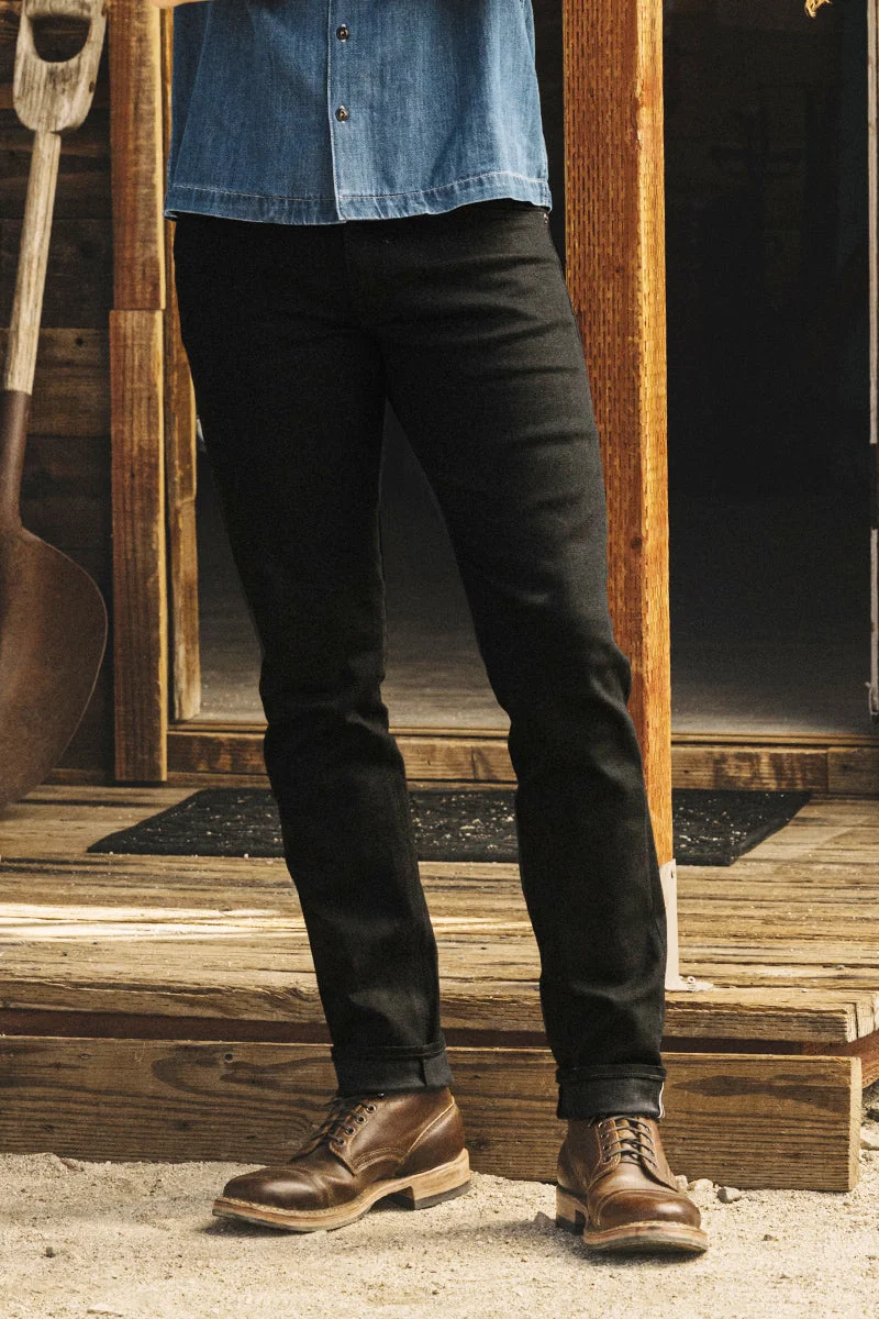 The Pen Slim - Black Raw 10.5oz Selvedge - 1
