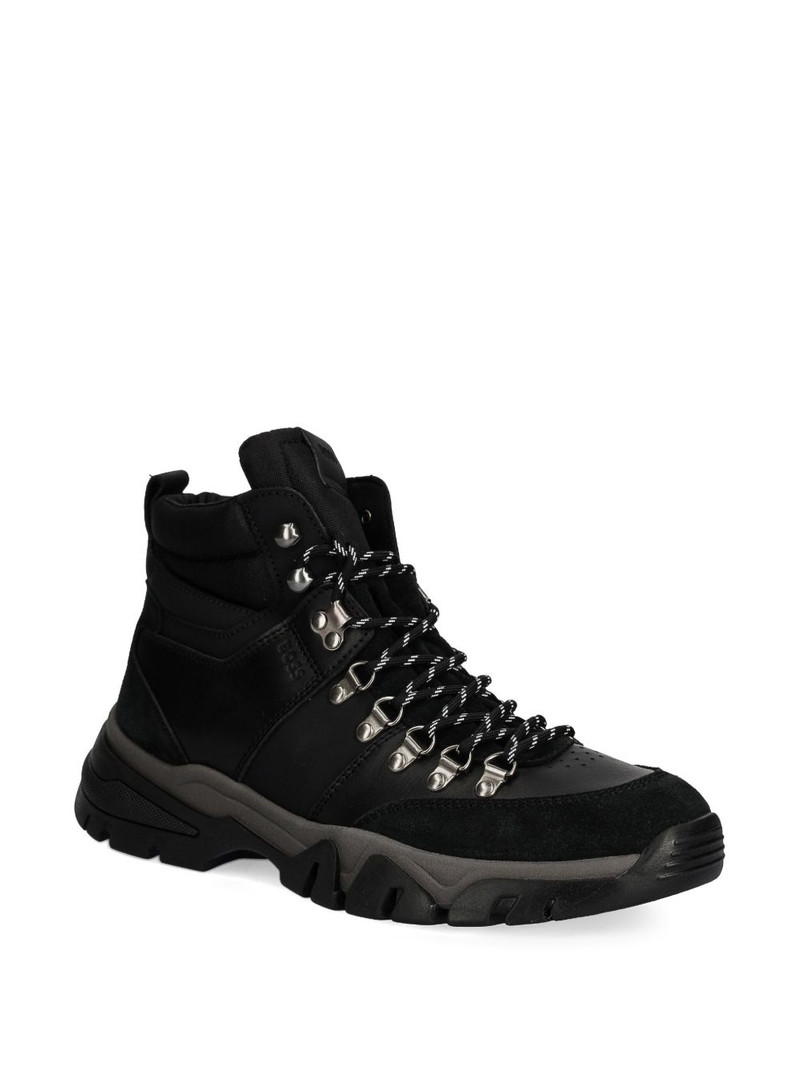 BOSS logo-debossed boots outlook
