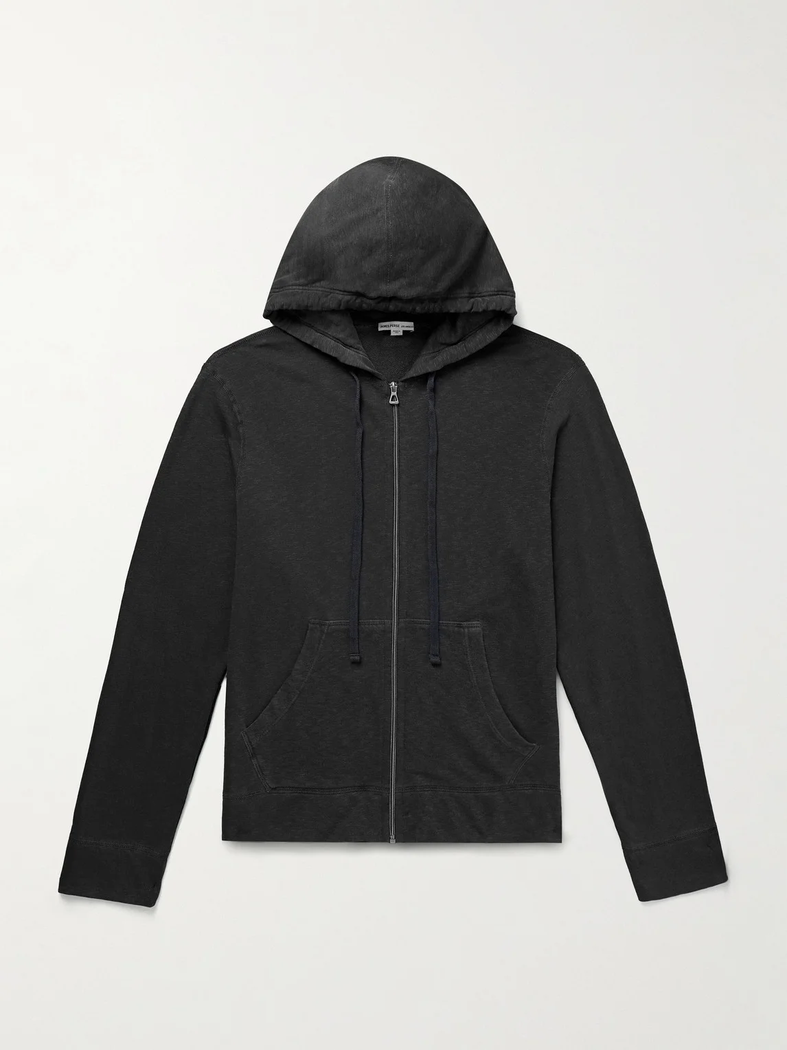 Garment-Dyed Cotton-Jersey Zip-Up Hoodie - 1