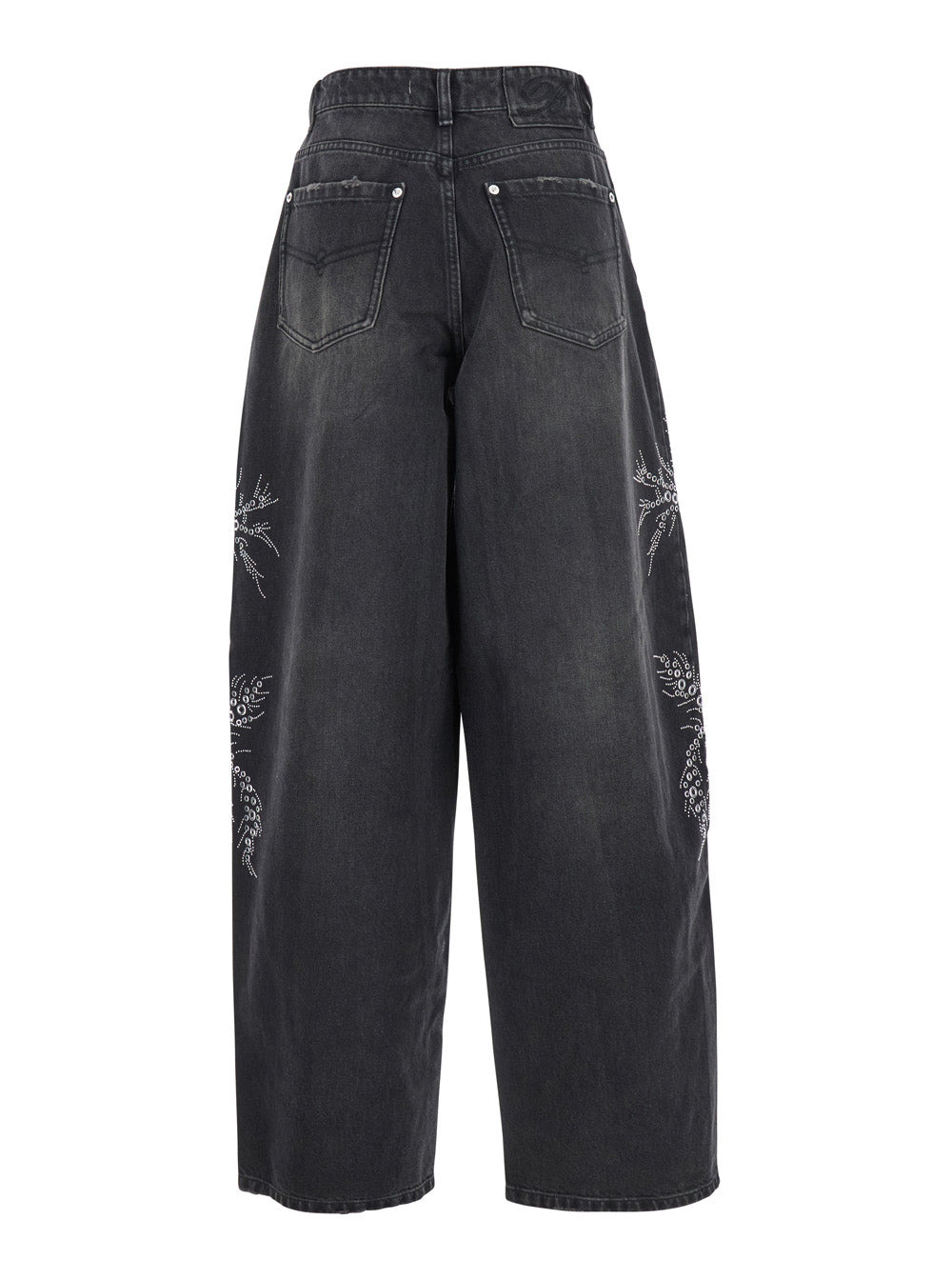 Blumarine Women 4J122a Embr Denim Pants - 2