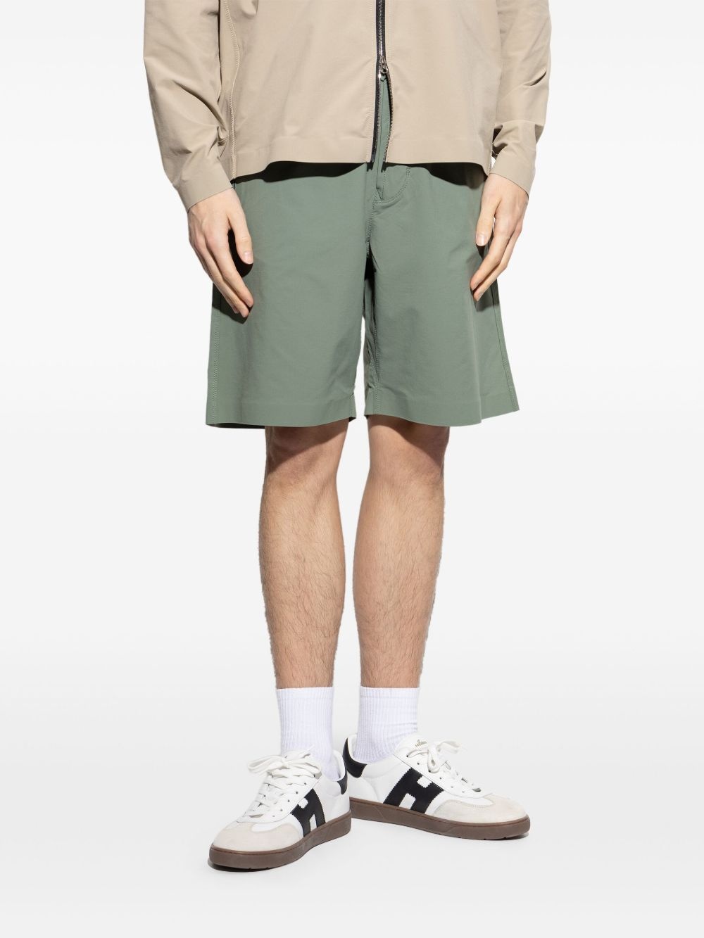 logo-embroidered shorts - 3