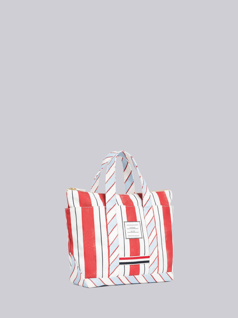 Washed Striped Canvas Small Tool Tote 3