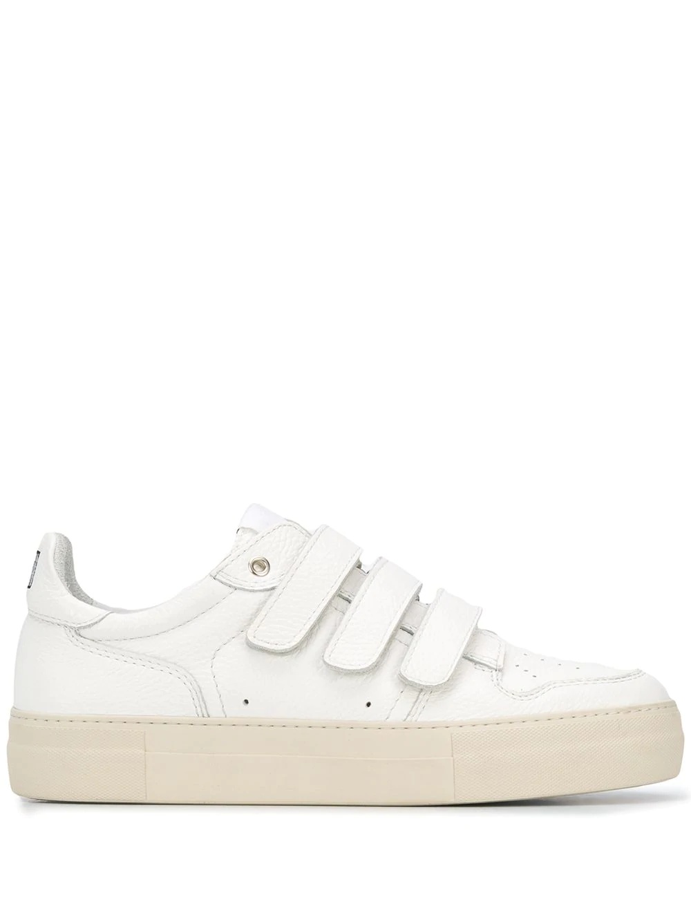 punch hole low-top sneakers - 1