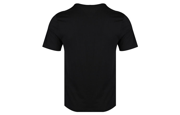 Air Jordan Poolside Flowers Alphabet Printing Short Sleeve Black CQ2061-010 - 2