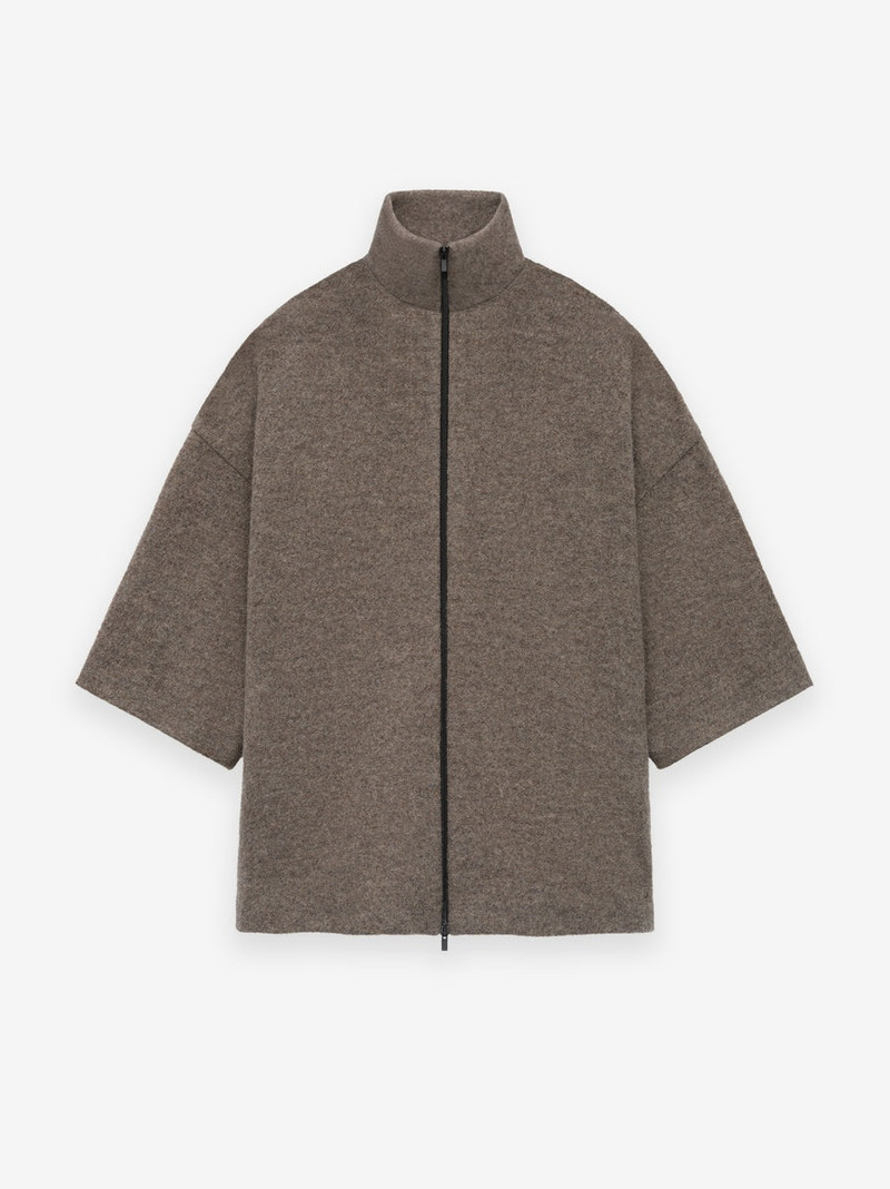 Boiled Wool Short Sleeve Jacket 1