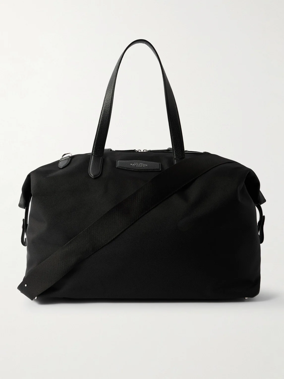 Norton Leather-Trimmed Canvas Weekend Bag - 1
