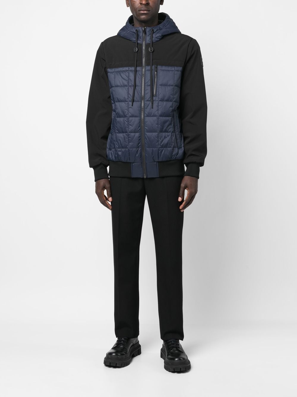 panelled hooded padded jacket - 2