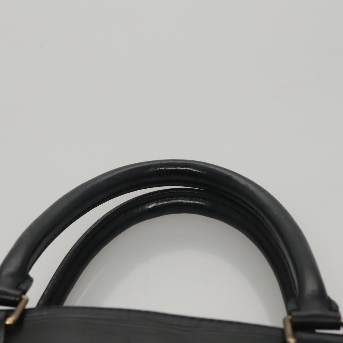 LOUIS VUITTON Epi Sac Plat PM Hand Bag Black M58658 - 8