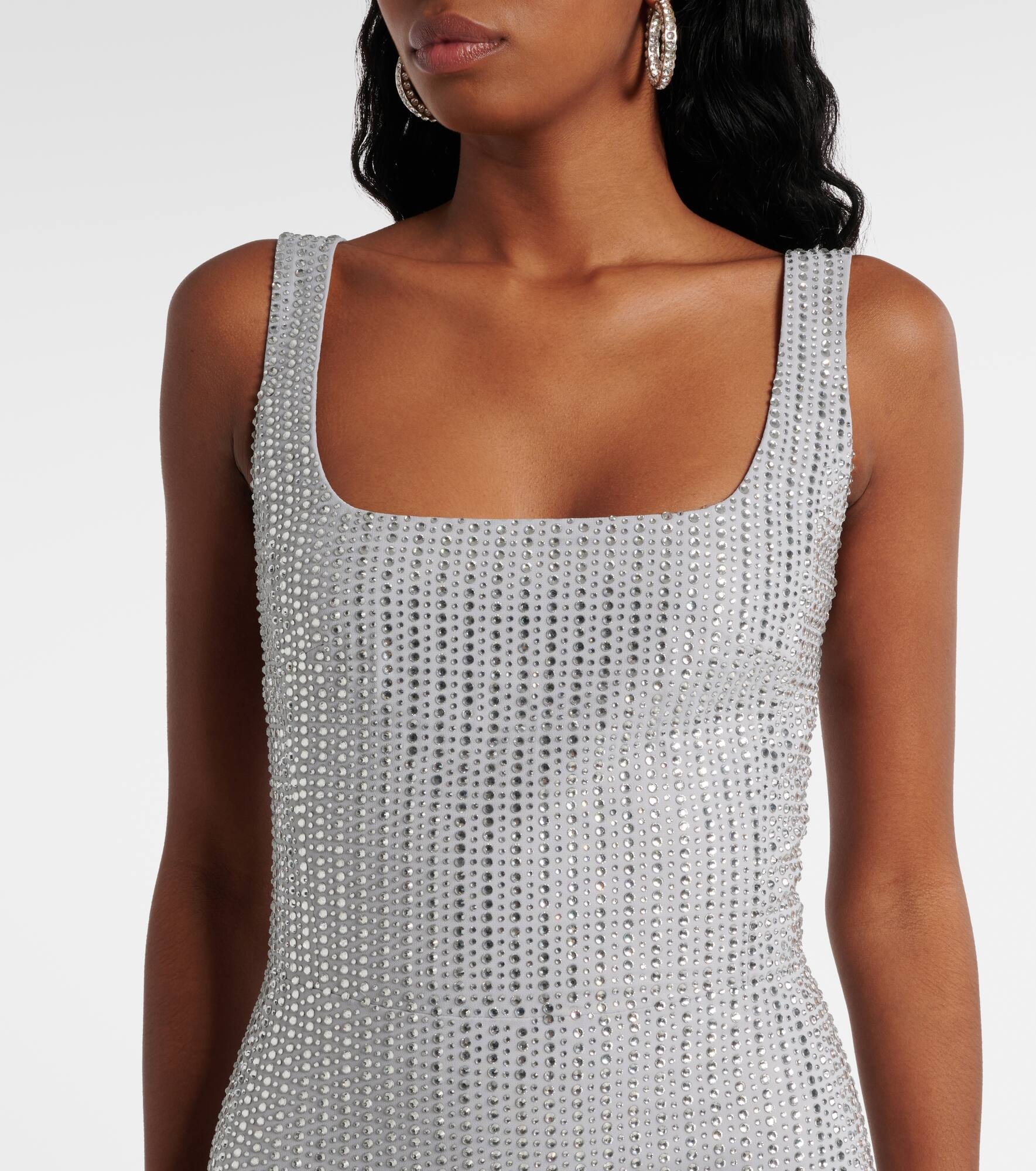 Crystal-embellished chiffon gown - 4